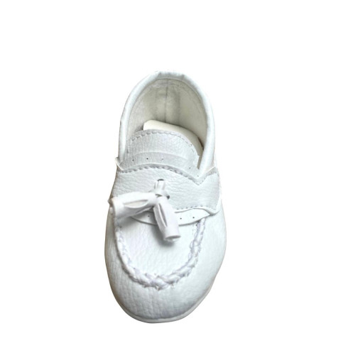Sapatinho de Bebe Mocassim  Branco 