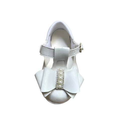 Sapato Bebe Laço Branco