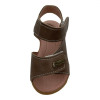 Sandália Para Bebe Com Velcro Marrom