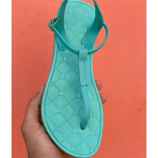 Chinelo Feminino Barbara Verde Piscina