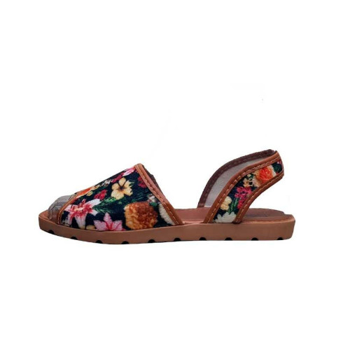 Rasteirinha Fechada Estampada Floral