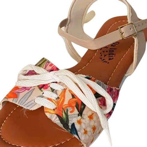 Rasteirinha Com Cadarço Estampada