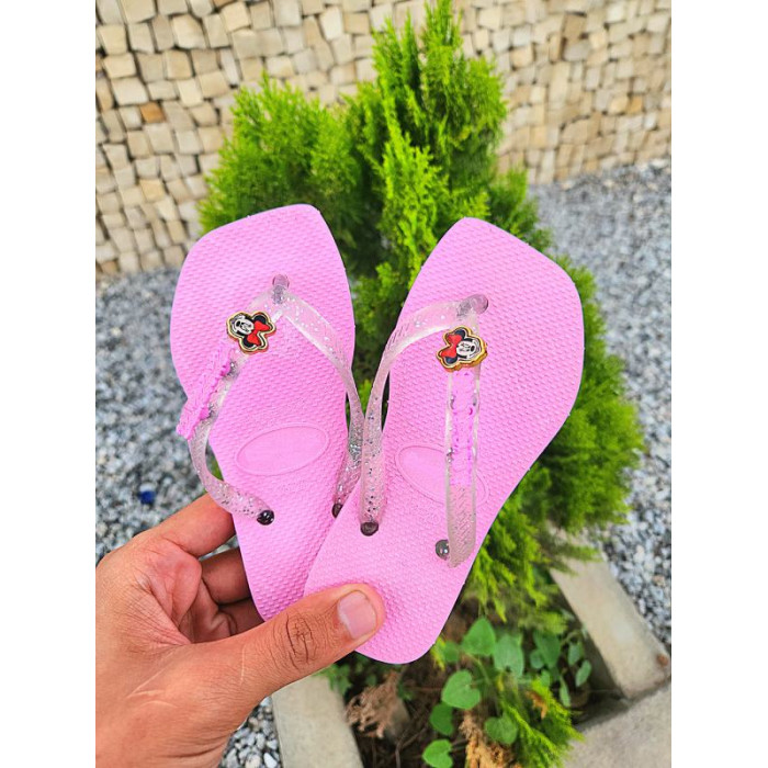Chinelo Infantil Minnie Mouse Rosa