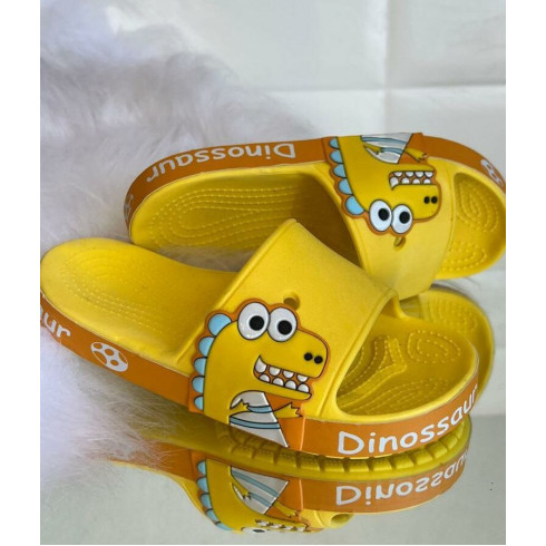 Chinelo Infantil Dino Amarelo