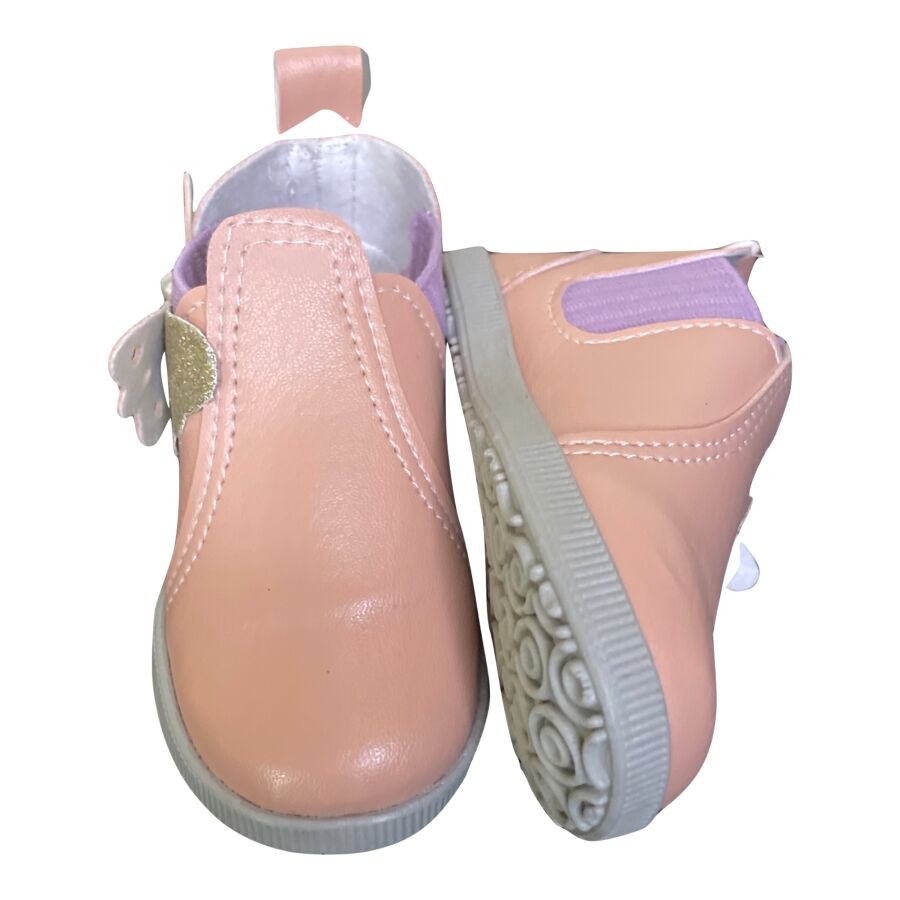Bota Para Bebê Feminina Salmão