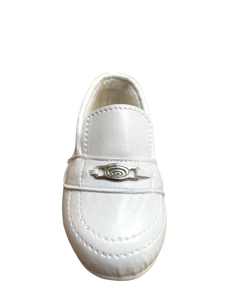 Mocassim Bebe Branco Menino