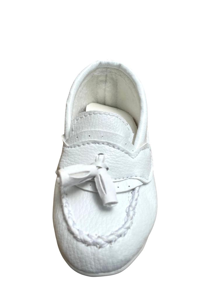 Sapatinho de Bebe Mocassim  Branco