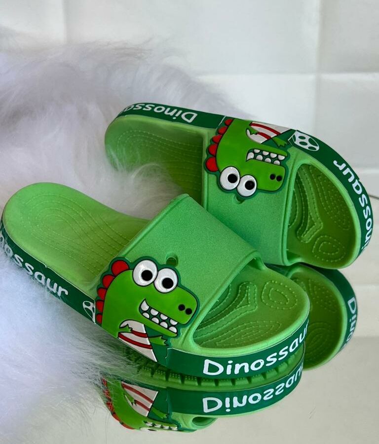 Chinelo Infantil Dino Verde